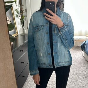 Zara Denim Washed Jacket Size S